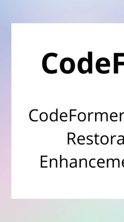 codeformer汉化版