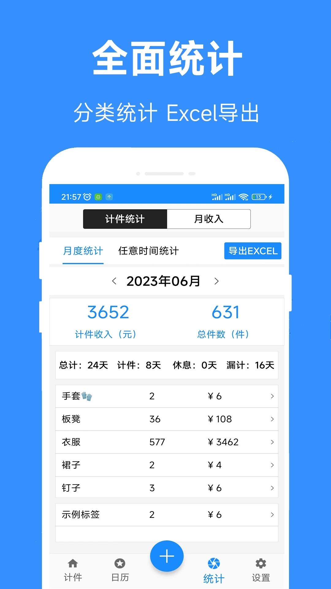 61计件