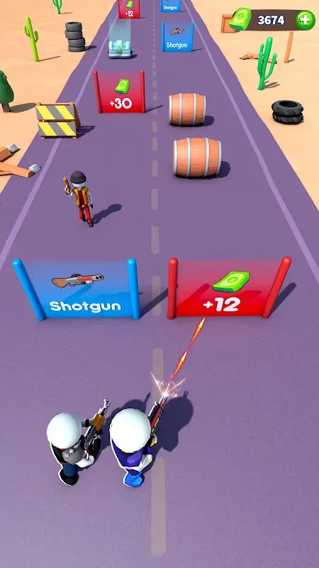 射击跑枪生存